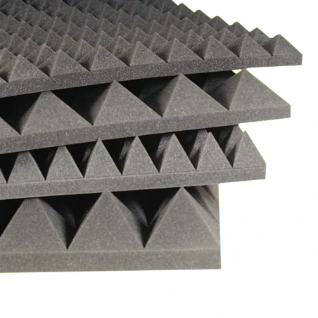 NDA • AKUSTIK® - STOP Pannello in poliuretano espanso a struttura piramidale per assorbimento...