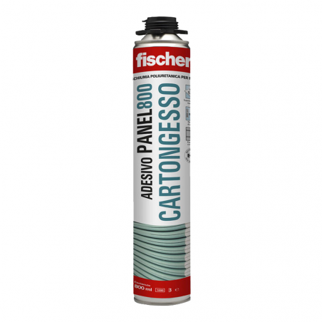 FISCHER • PANEL 800 Adesivo poliuretanico per l’incollaggio di pannelli in cartongesso, utilizzo...