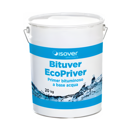 ISOVER • BITUVER ECOPRIVER Primer bituminoso costituito da bitume in emulsione acquosa e additivi