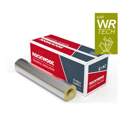 ROCKWOOL • PROROX® PS 930 ALU Coppella in lana di roccia rivestita con un foglio di alluminio...